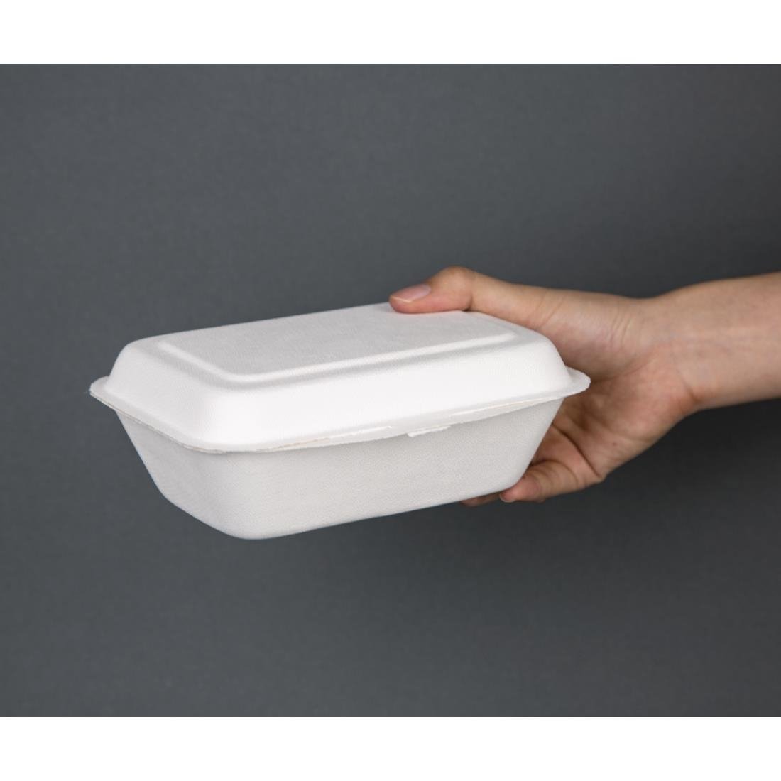 fiesta compostable bagasse maaltijddozen 182mm (250 stuks) Fiesta Compostable bagasse maaltijddozen 182mm (250 stuks)