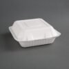 Fiesta Compostable composteerbare bagasse voedseldozen 3 compartimenten (200 stuks)
