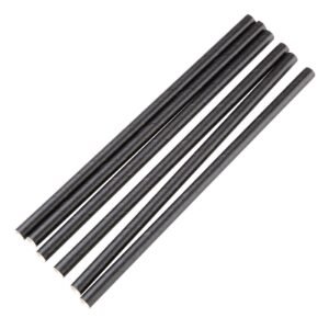 Fiesta Compostable composteerbare papieren rietjes 140mm zwart Individueel verpakt (250 stuks)