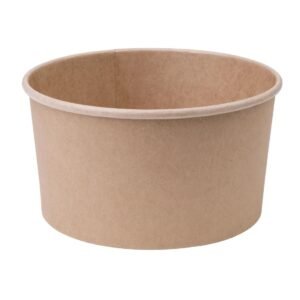Fiesta Compostable ronde kraft saladeschaal 1Ltr (300 stuks)