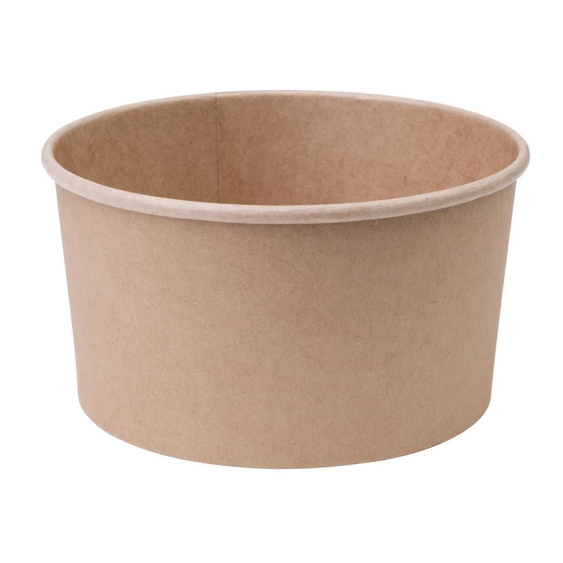 fiesta compostable ronde kraft saladeschaal 1ltr (300 stuks) Fiesta Compostable ronde kraft saladeschaal 1Ltr (300 stuks)