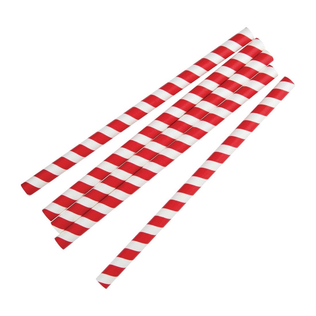 fiesta compostable rood/wit gestreepte papieren smoothierietjes 21cm (250 stuks) Fiesta Compostable rood/wit gestreepte papieren smoothierietjes 21cm (250 stuks)