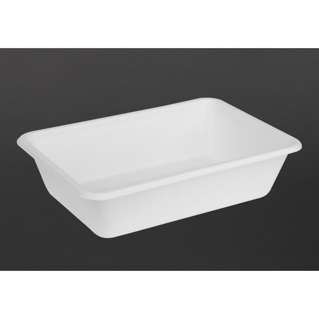 fiesta composteerbare bagasse voedsel container basissen 650ml (100 stuks) Fiesta Composteerbare Bagasse Voedsel Container Basissen 650ml (100 stuks)