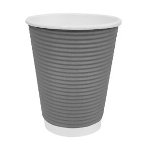 Fiesta Recyclable koffiebekers ribbelwand blauwgrijs 225ml (25 stuks)