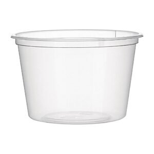 Fiesta recyclebare plastic magnetronbestendige delicatessenpotten 100ml (100 stuks)