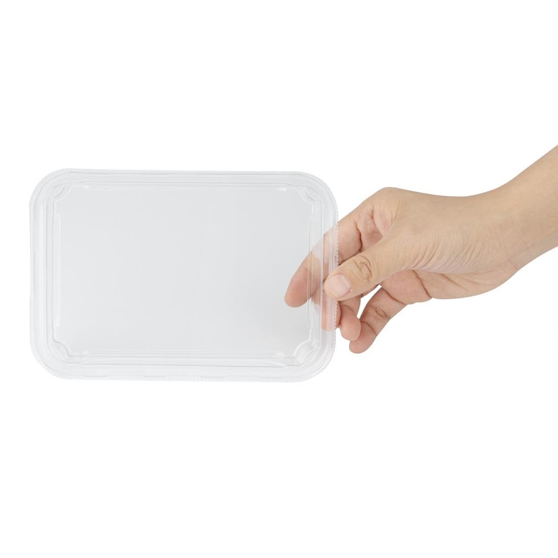 fiesta recycleerbare pet deksel voor nr. 3 sushi trays (300 stuks) Fiesta Recycleerbare Pet Deksel Voor Nr. 3 Sushi Trays (300 stuks)