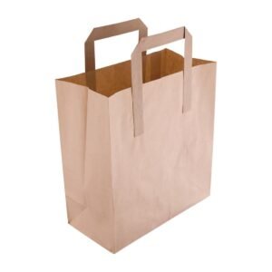 Fiesta Recycleerbare Platte Handvat Bruine Papieren Tassen Klein (250 stuks)