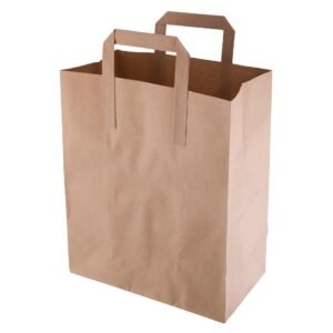 Fiesta Recycleerbare Platte Handvatten Bruine Papieren Tassen Medium (250 stuks)