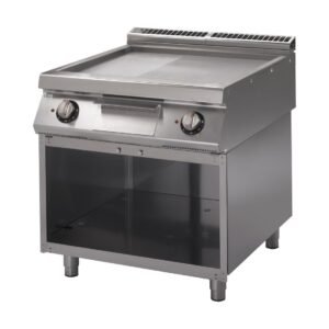 Gastro M 700 plus elektrische bakplaat GM70/80 FTRES-CR 2/3 glad 1/3 geribbeld