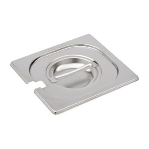 Gastro M RVS gastronorm deksel GN 1/6 met lepeluitsparing