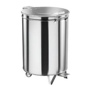 Gastro M RVS Pedaalemmer met Wielen 50Ltr