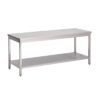 Gastro M RVS werktafel met onderblad 85x150x70cm Gastro M RVS werktafel met onderblad 85x150x70cm