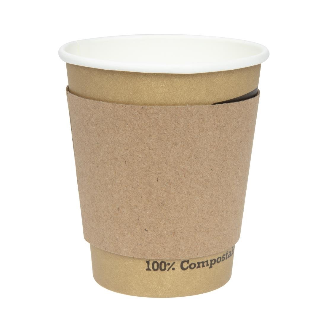 golfkartonnen beker sleeves voor 22,7cl bekers (1000 stuks) Golfkartonnen beker sleeves voor 22,7cl bekers (1000 stuks)