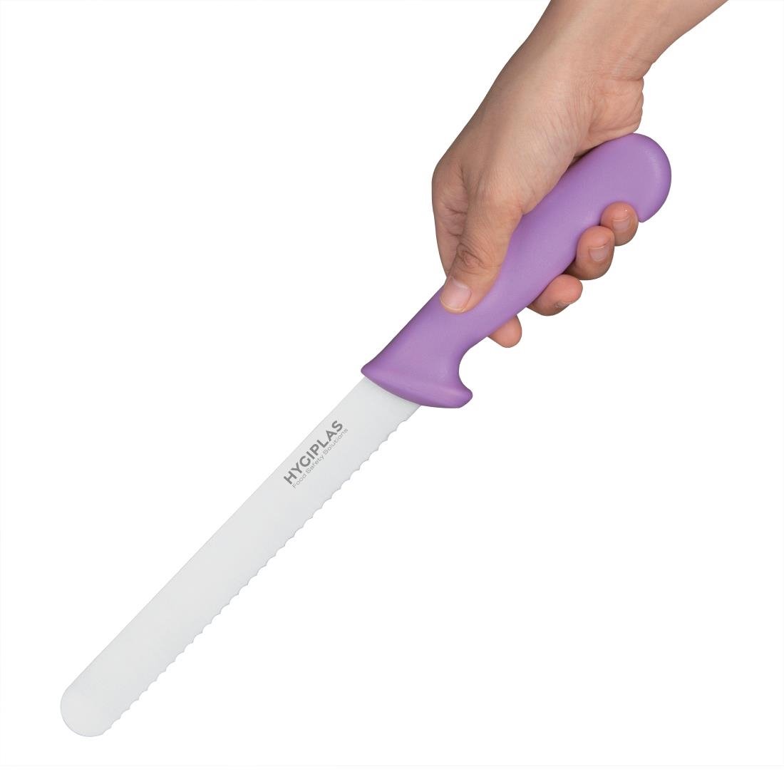 hygiplas broodmes 21,6cm paars Hygiplas broodmes 21,6cm paars