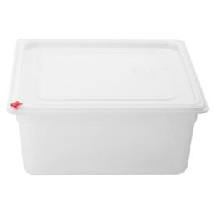 Hygiplas Click PP GN Container 2/3 met Deksel & 7 Kleur Clips 150mm 12Ltr (4 stuks)