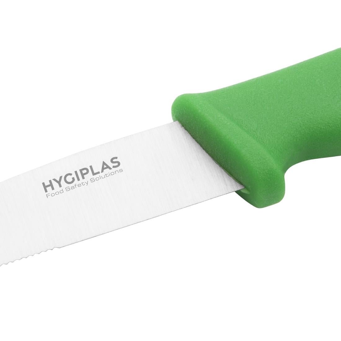 hygiplas gekarteld groentemes 10cm groen Hygiplas gekarteld groentemes 10cm groen