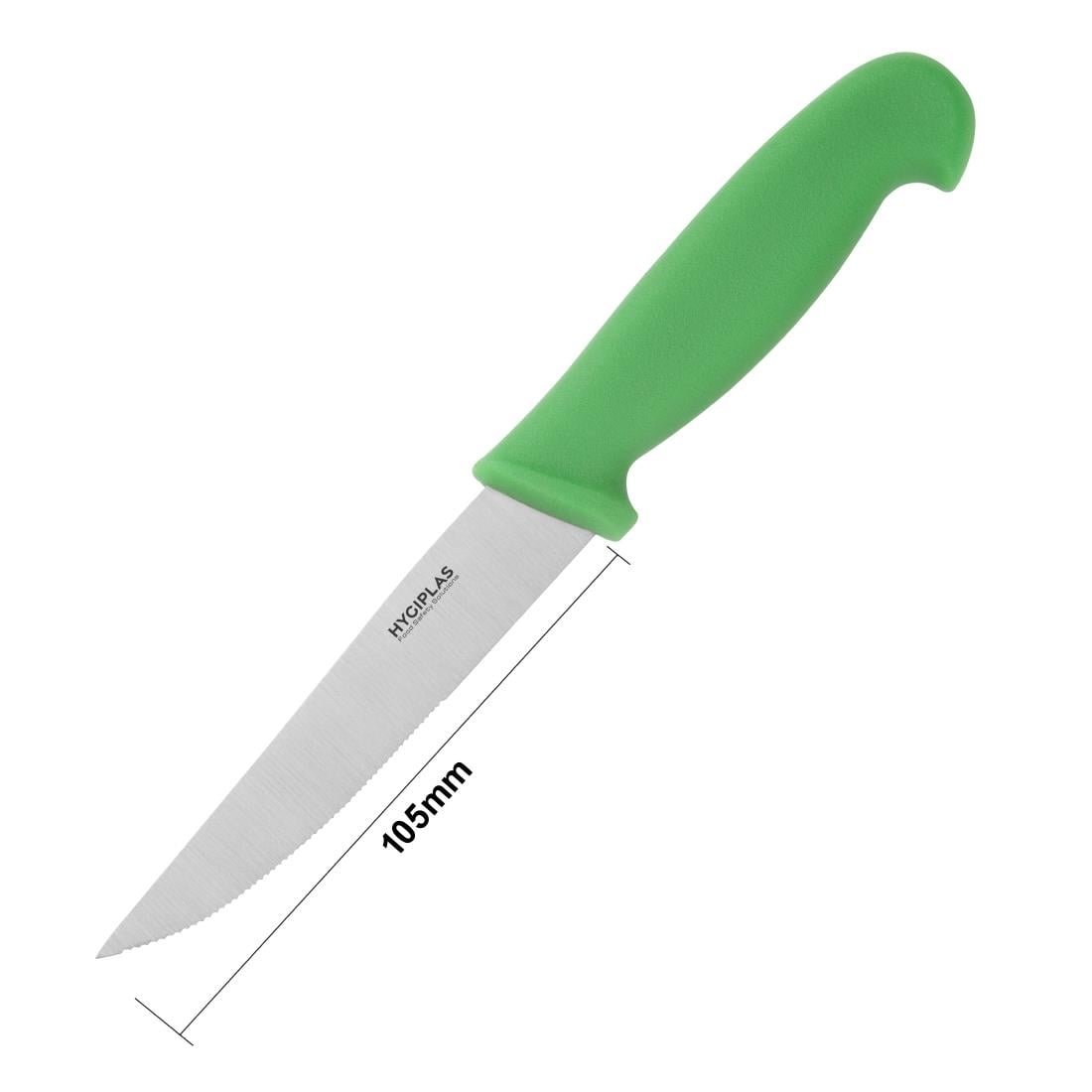 hygiplas gekarteld groentemes 10cm groen Hygiplas gekarteld groentemes 10cm groen