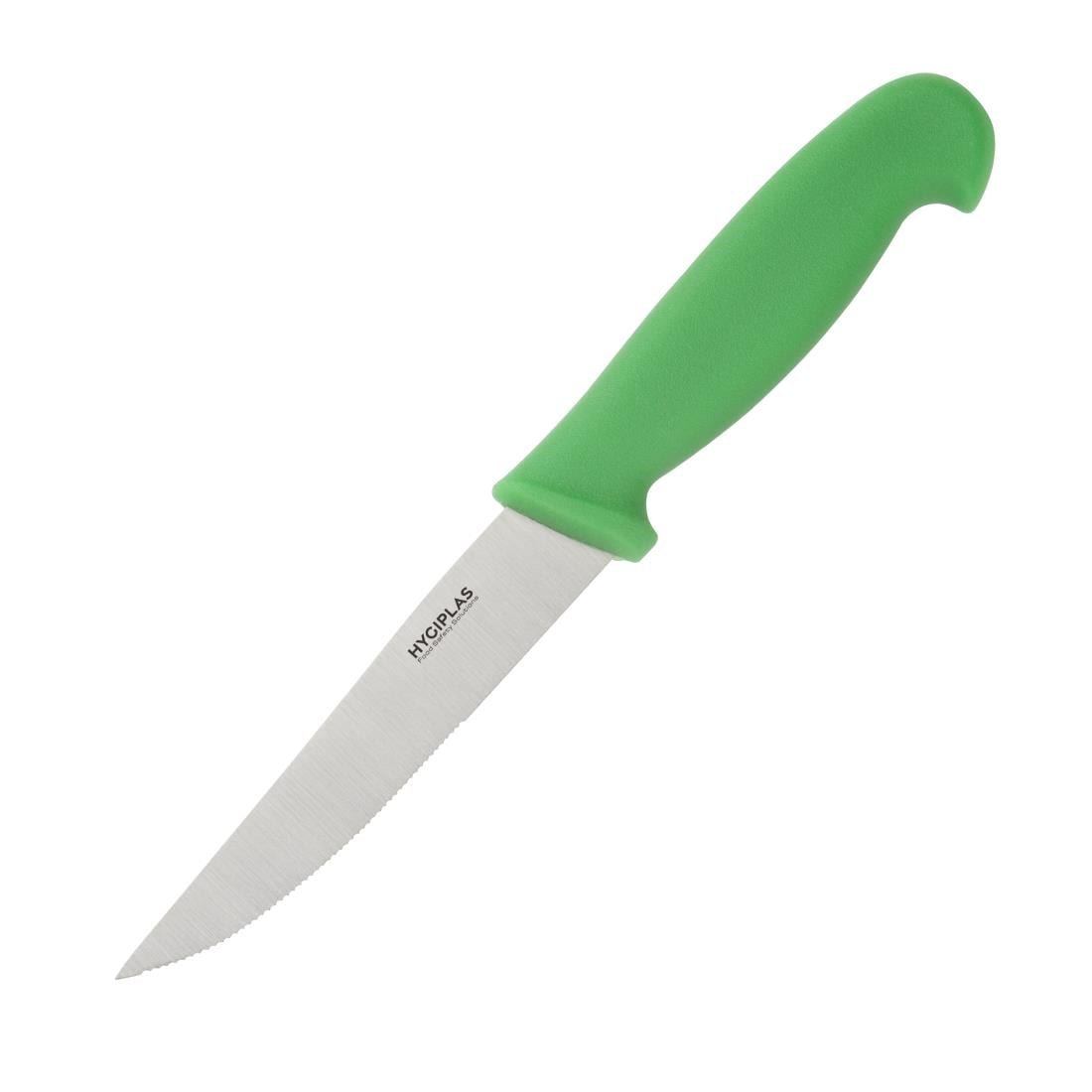 hygiplas gekarteld groentemes 10cm groen Hygiplas gekarteld groentemes 10cm groen