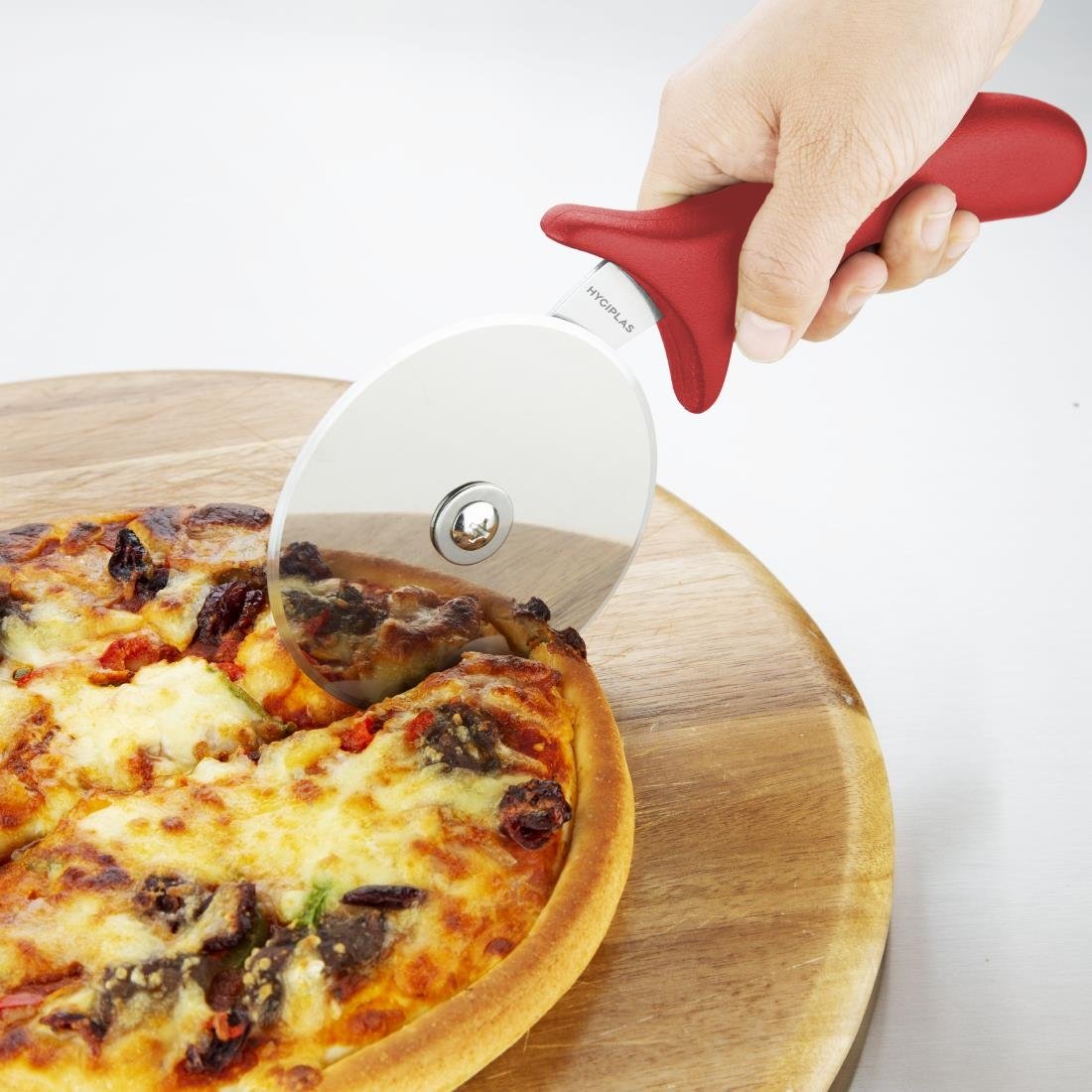 hygiplas pizzawiel rood 10cm Hygiplas pizzawiel rood 10cm