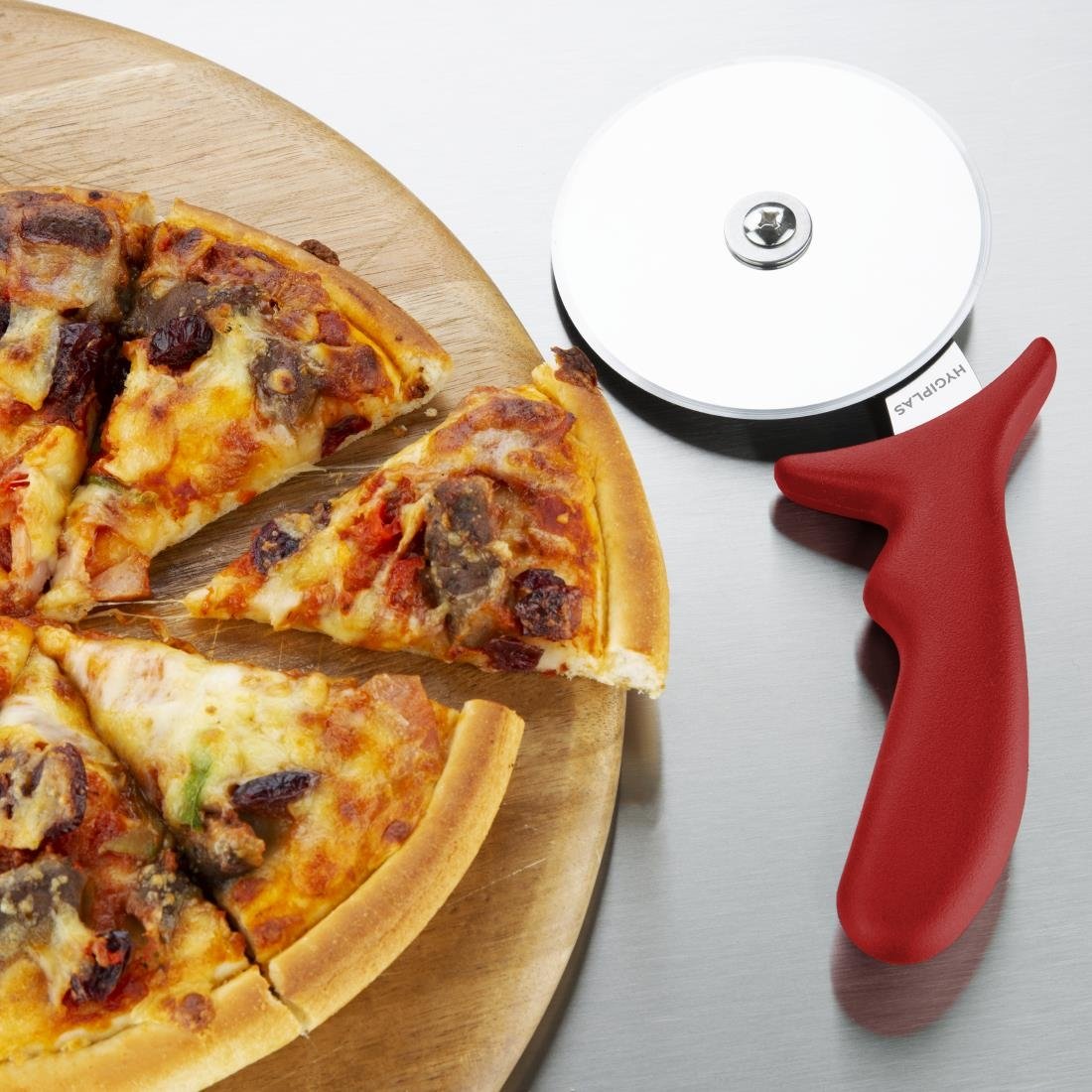 hygiplas pizzawiel rood 10cm Hygiplas pizzawiel rood 10cm