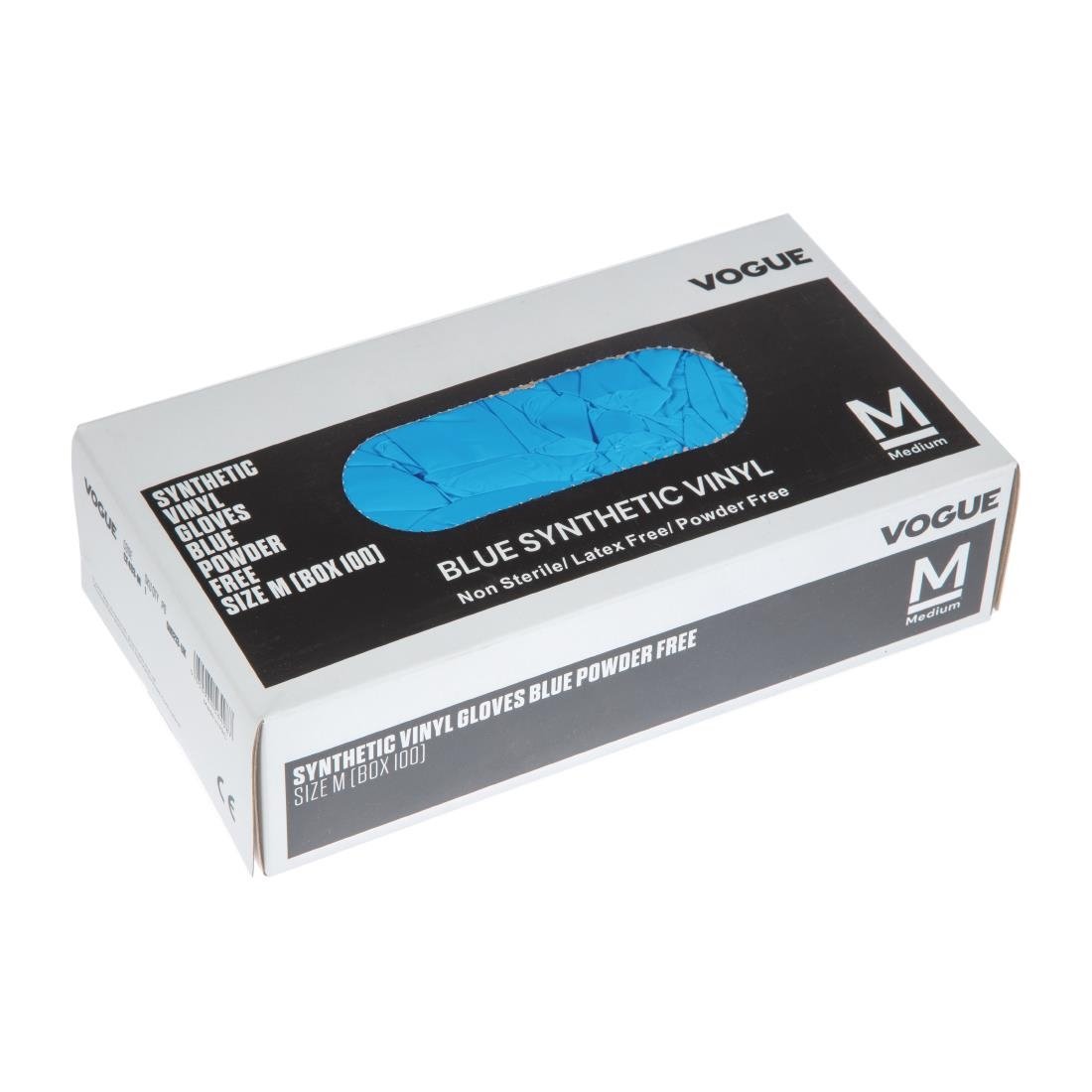 hygiplas poedervrije vinyl handschoenen blauw large (100 stuks) Hygiplas poedervrije vinyl handschoenen blauw Large (100 stuks)
