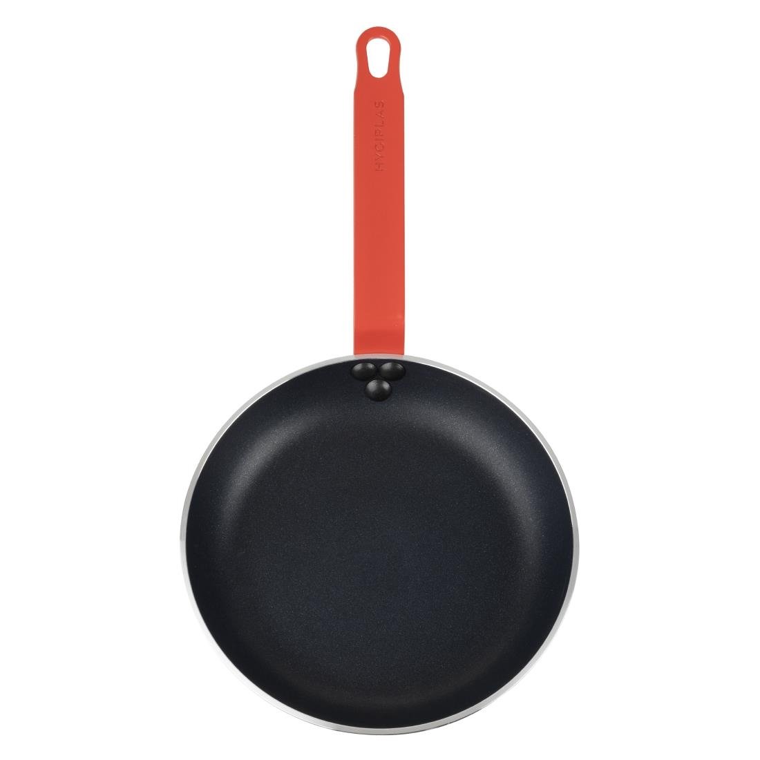 hygiplas teflon platinum plus anti aanbak koekenpan 240mm rood handvat Hygiplas Teflon Platinum Plus anti-aanbak koekenpan 240mm rood handvat