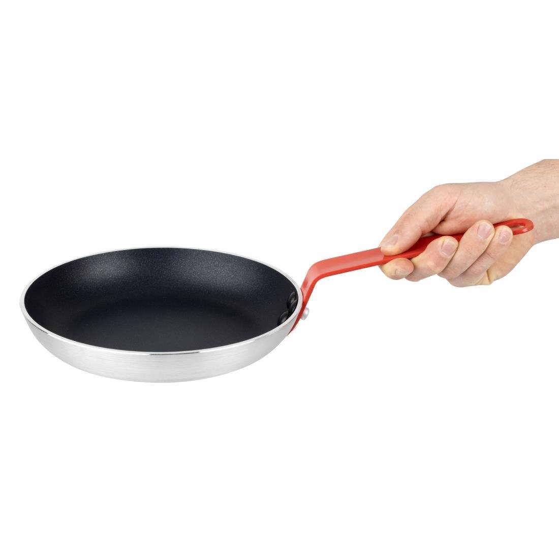 hygiplas teflon platinum plus anti aanbak koekenpan 240mm rood handvat Hygiplas Teflon Platinum Plus anti-aanbak koekenpan 240mm rood handvat