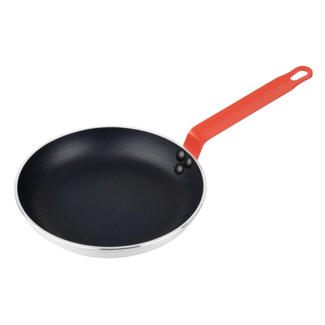 hygiplas teflon platinum plus anti aanbak koekenpan 240mm rood handvat Hygiplas Teflon Platinum Plus anti-aanbak koekenpan 240mm rood handvat