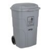 Jantex 120Ltr Container Met Voetpedaal Grijs Jantex 120Ltr Container Met Voetpedaal Grijs