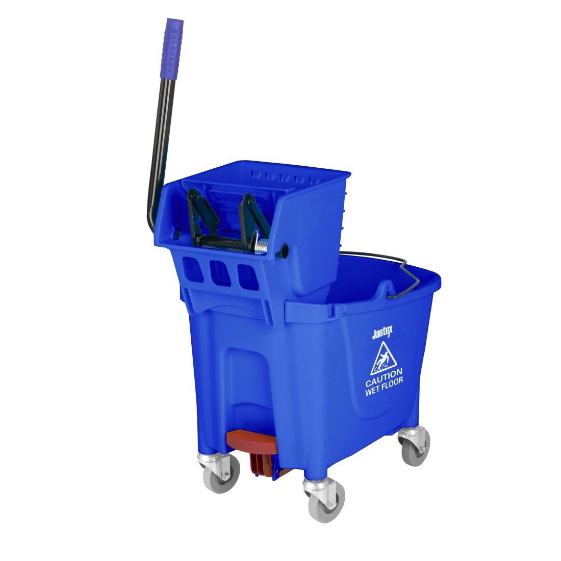 jantex 30ltr dweilemmer met voetpedaalontgrendeling blauw Jantex 30Ltr Dweilemmer Met Voetpedaalontgrendeling - Blauw