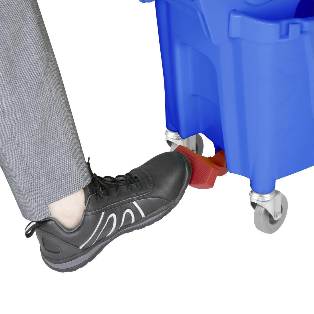 jantex 30ltr dweilemmer met voetpedaalontgrendeling blauw Jantex 30Ltr Dweilemmer Met Voetpedaalontgrendeling - Blauw