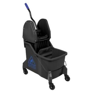 Jantex Dweilemmer met twee compartimenten en wringer Blauw 30Ltr