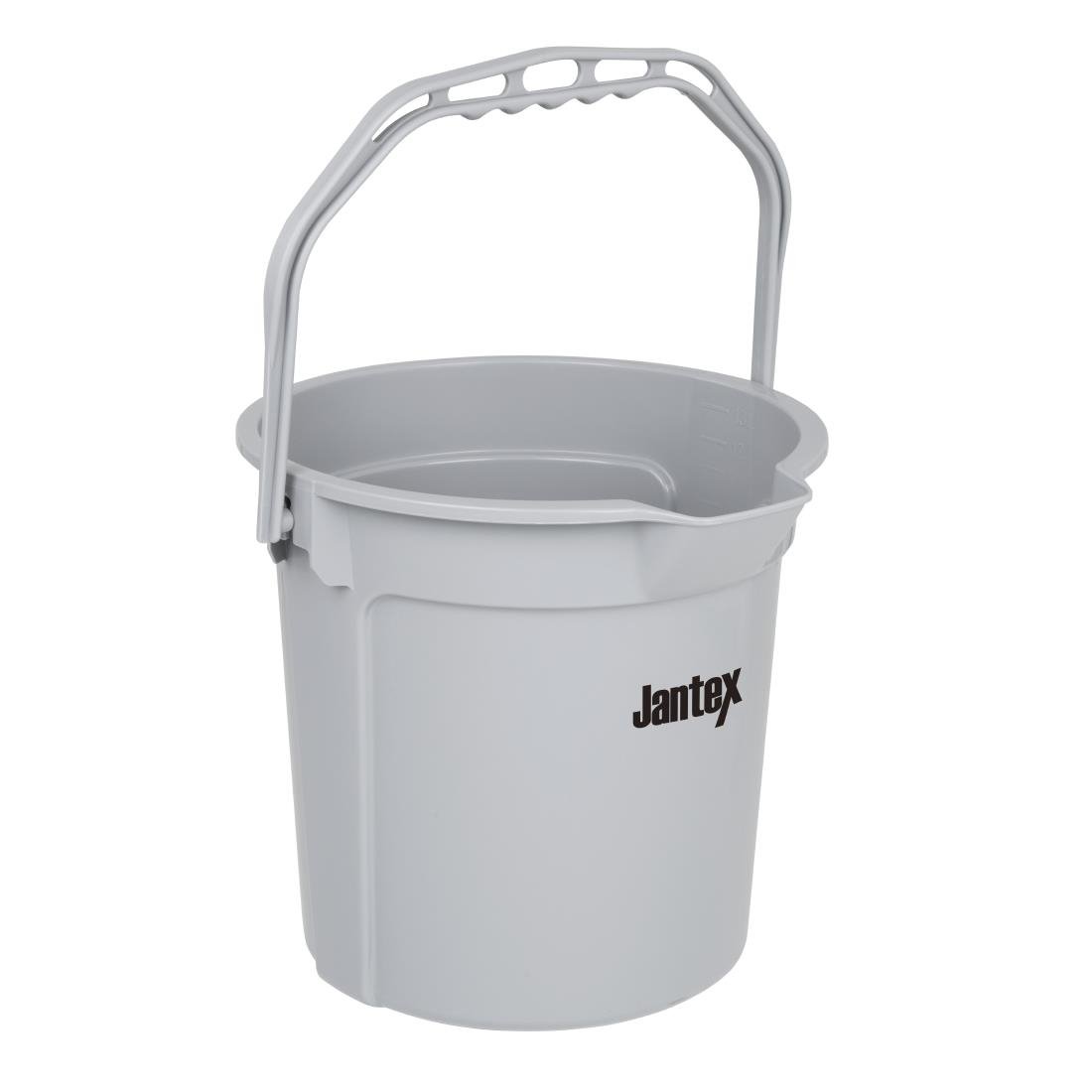 jantex grijze maatemmer met schenktuit 14ltr Jantex Grijze Maatemmer Met Schenktuit 14Ltr