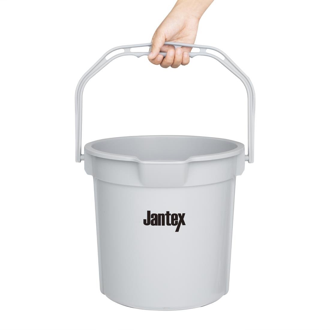 jantex grijze maatemmer met schenktuit 14ltr Jantex Grijze Maatemmer Met Schenktuit 14Ltr