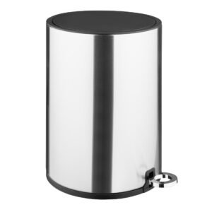 Jantex Ronde Geborsteld Stalen Pedaalemmer 3Ltr