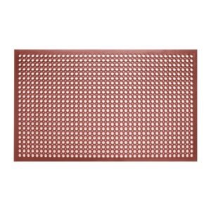 Jantex rubberen vetbestendige anti-vermoeidheidsmat rood 1500 x 900mm