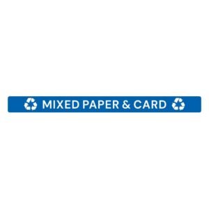 Jantex Slim Bin deksel label - Gemengd Papier & Karton