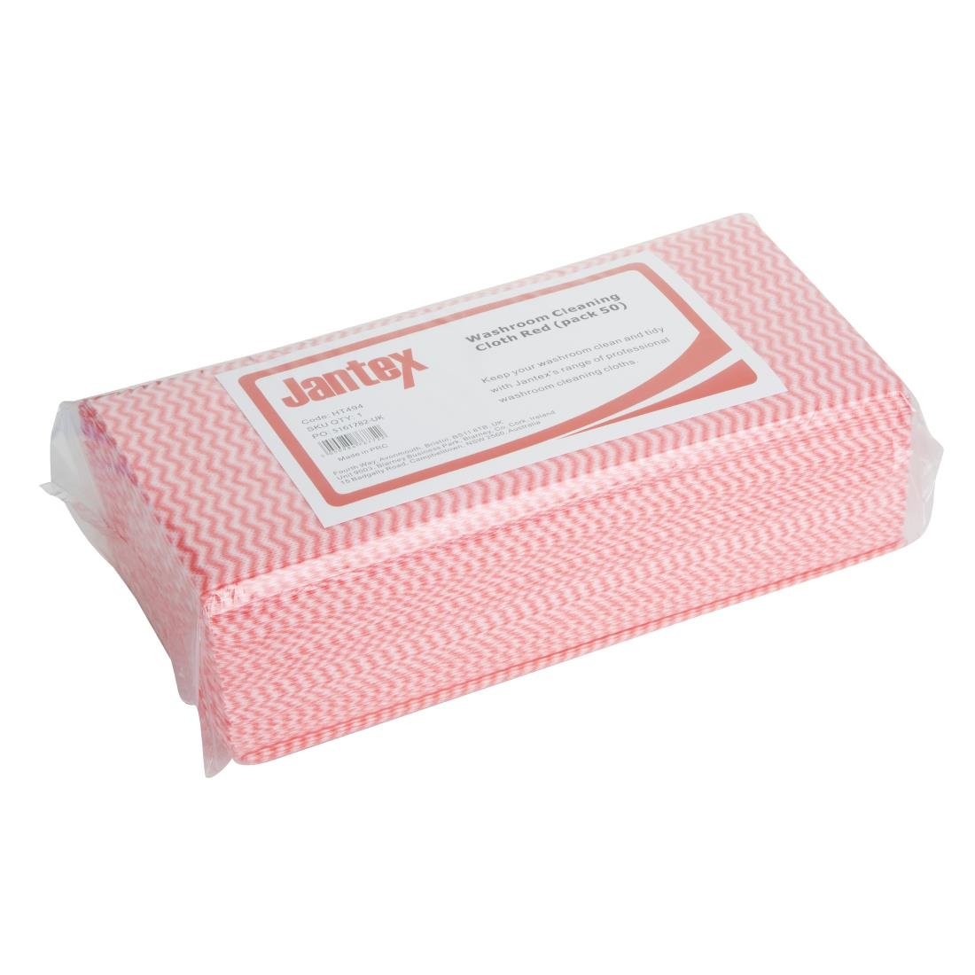 jantex wasruimte schoonmaakdoek rood (50 stuks) Jantex Wasruimte Schoonmaakdoek Rood (50 stuks)