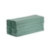 Jantex Z-gevouwen handdoeken 1-laags 250 vellen groen (12 stuks)