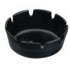Kristallon melamine asbak zwart 10cm