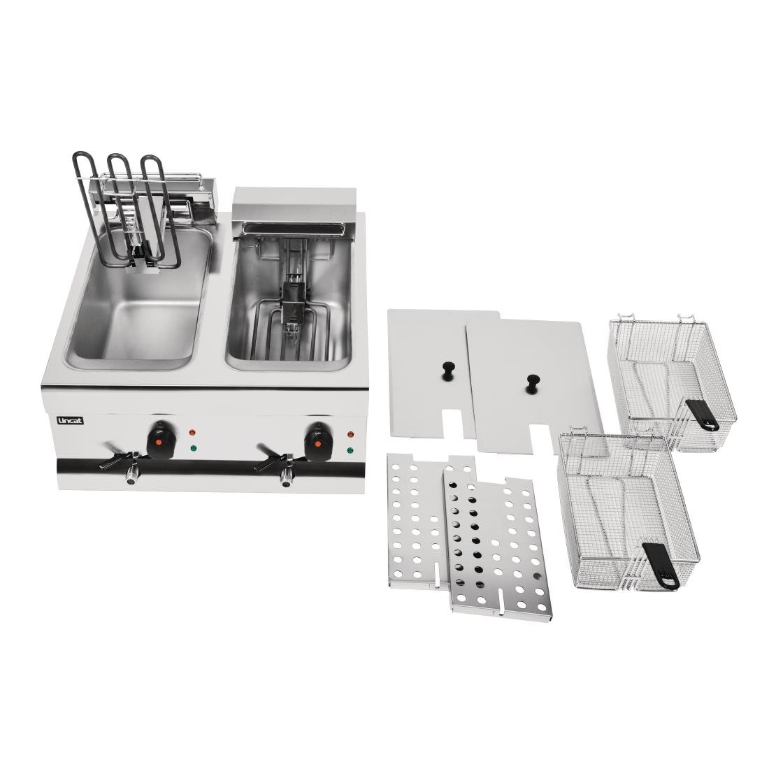 lincat silverlink 600 dubbele friteuse df66 Lincat Silverlink 600 dubbele friteuse DF66