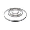 Matfer Bourgeat platte RVS taartring glad 24cm