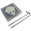 Mes en pusher 6x6mm Julienne met 2 geleiders voor D463