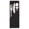 Mitre Essentials Ocassions servet zwart 51x51cm (10 stuks)