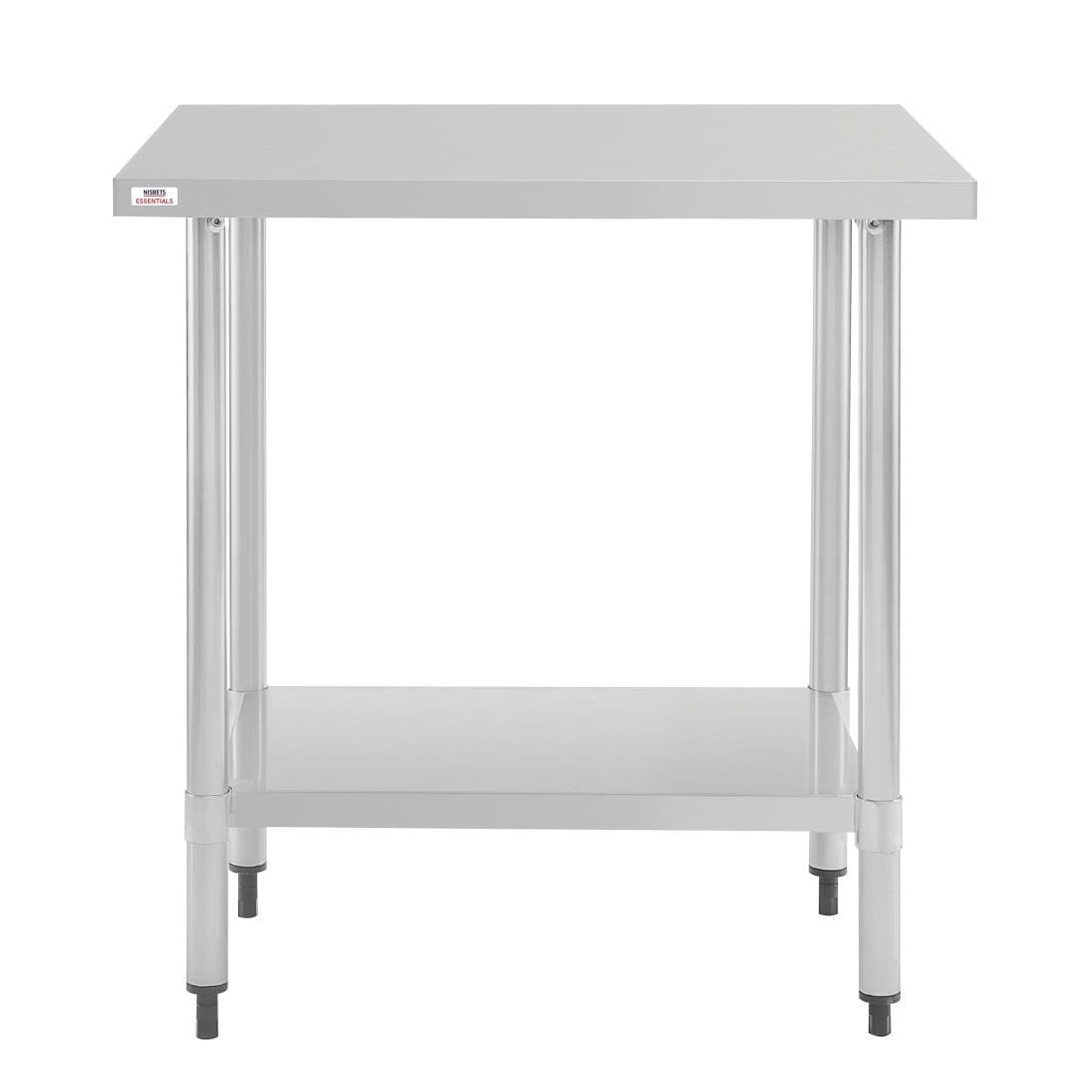 nisbets essentials rvs werktafel 800 x 600mm Nisbets Essentials RVS werktafel 800 x 600mm