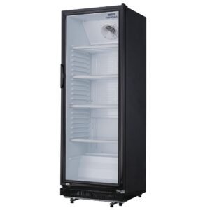Nisbets Essentials vrijstaande displaykoeling zwart 346Ltr