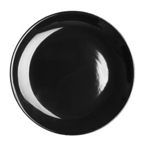 Olympia cafe coupe bord zwart - 205mm (12 stuks)