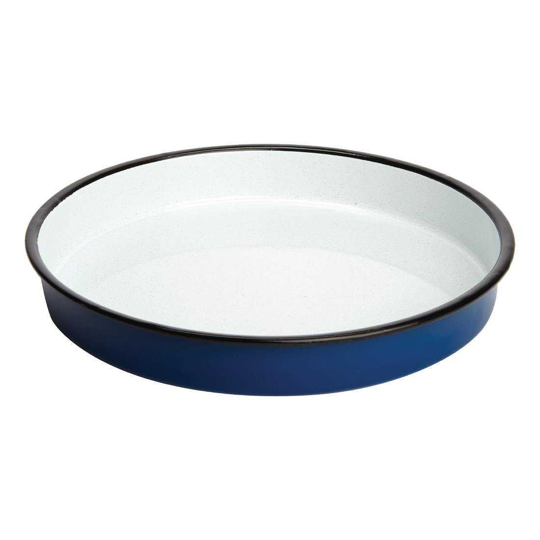 olympia geëmailleerd stalen dienblad rond 32cm Olympia Geëmailleerd Stalen Dienblad Rond 32cm