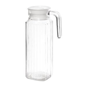 Olympia glazen kannen met deksel 1Ltr (6 stuks)