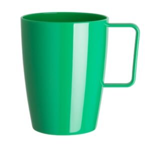 Olympia Kristallon polycarbonaat bekers met oor groen (12 stuks)